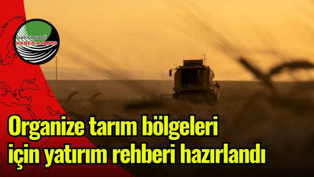 Organize tarım bölgeleri için yatırım rehberi hazırlandı