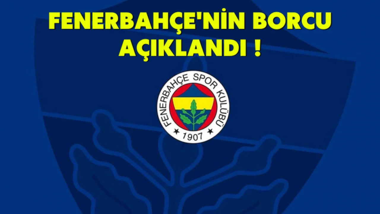 Fenerbahçe'nin borcu açıklandı! - Spor Haberi