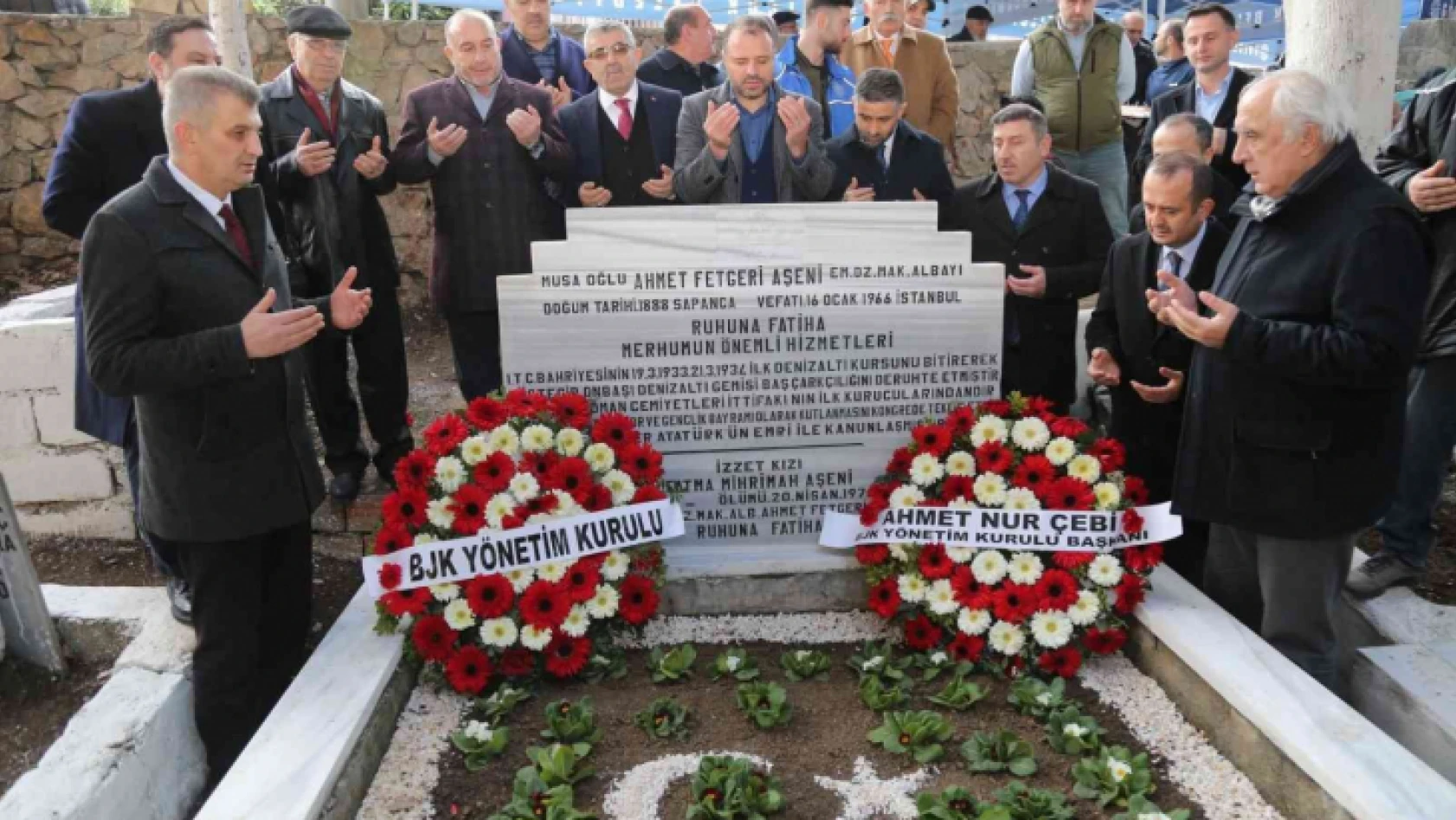 BJK Kulübü 6. Başkanı Ahmet Fetgeri Aşen yıldönümünde unutulmadı