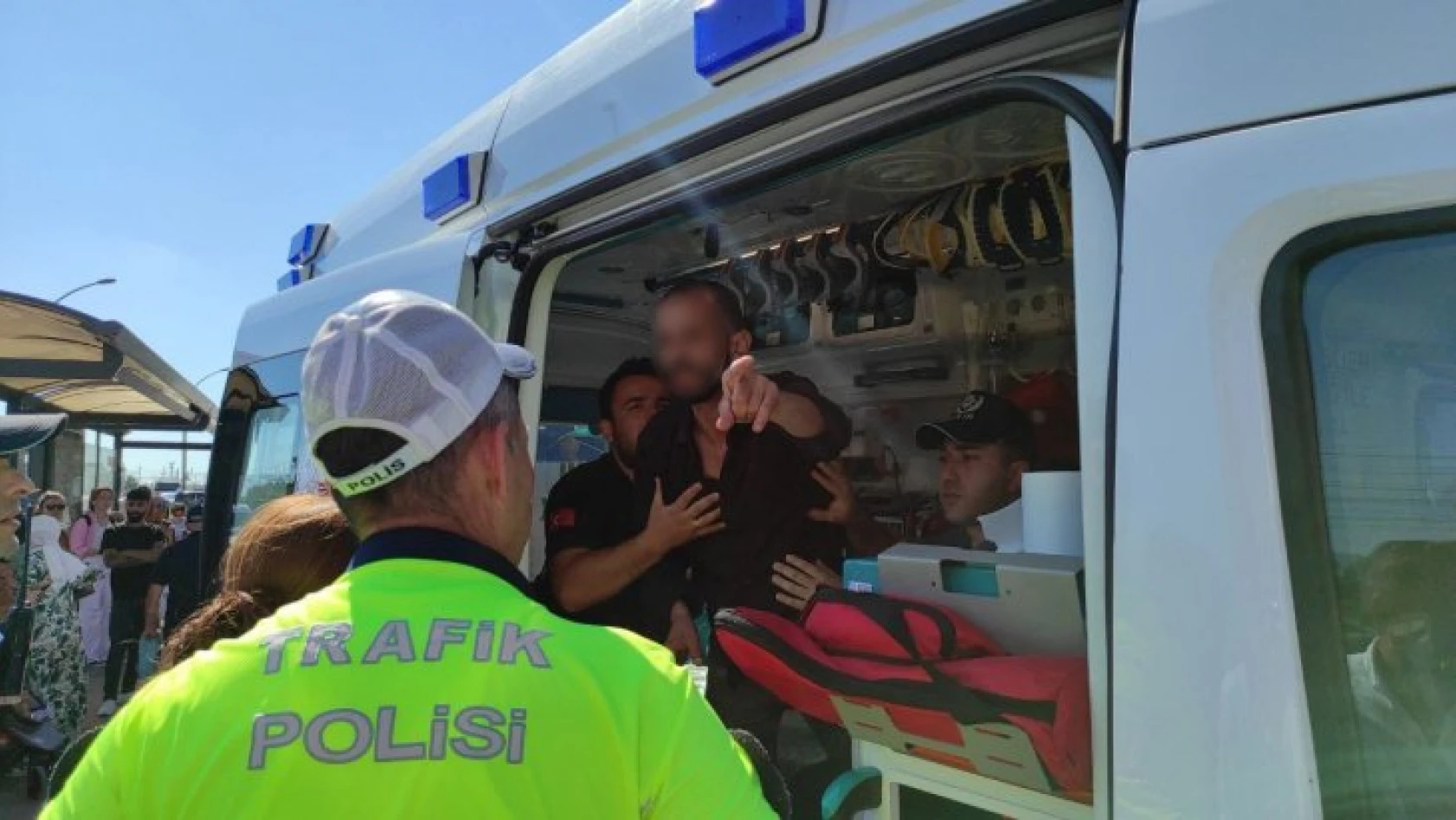 İntihara kalkışan şahıs ambulanstan da kaçtı