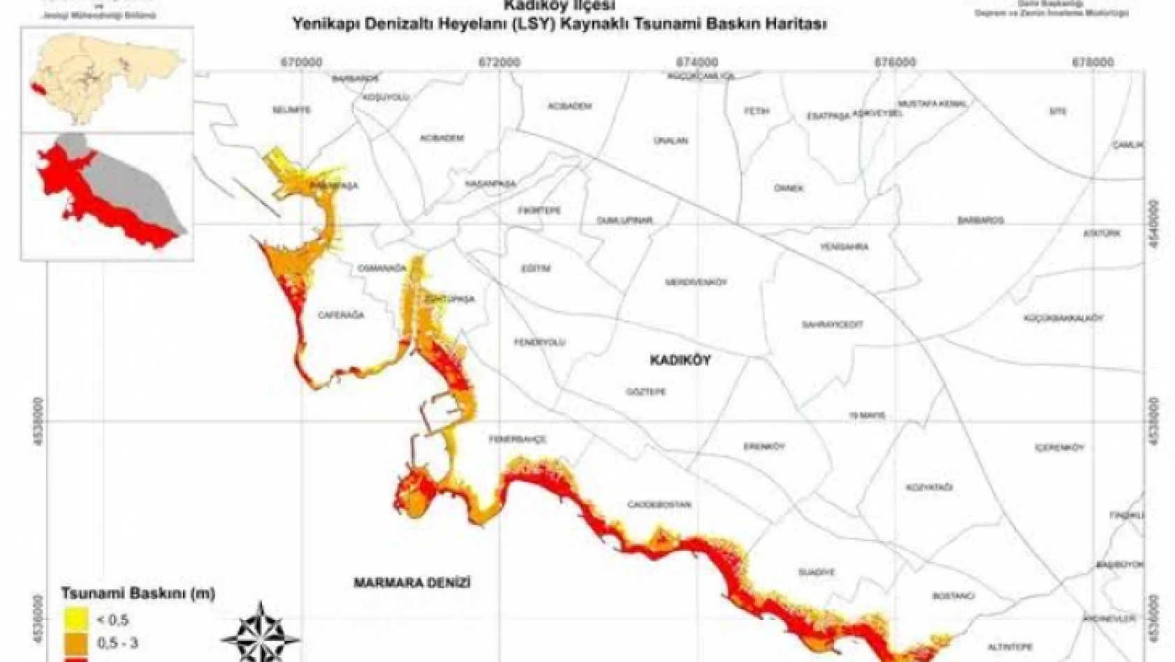 İstanbul tsunami haritası yayınlandı