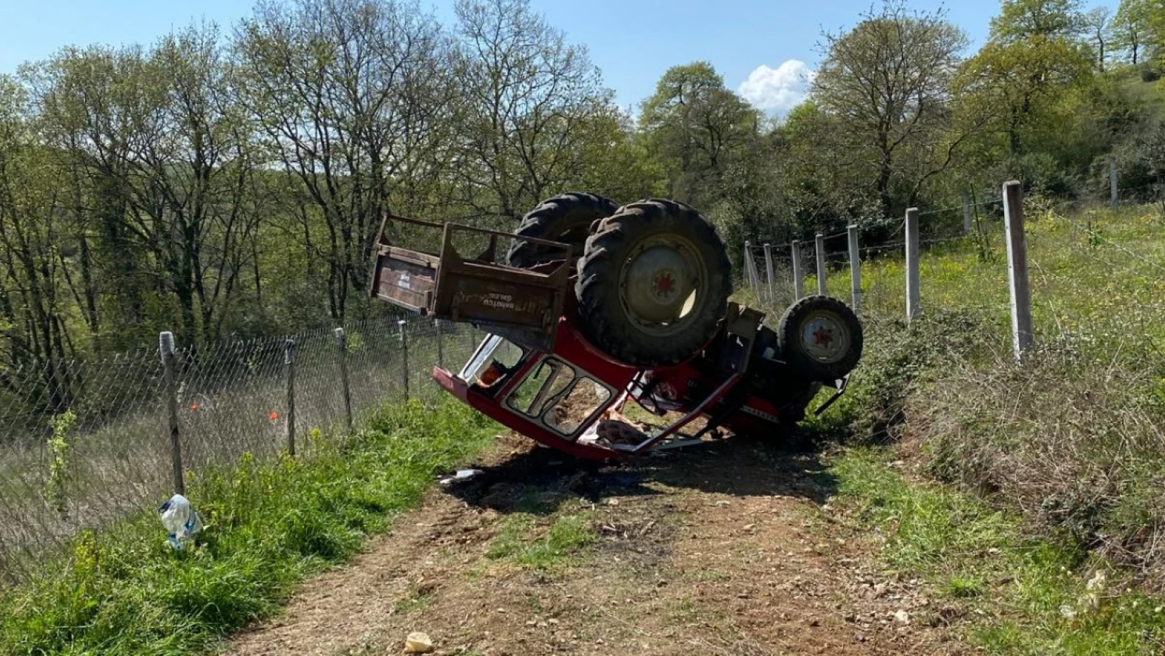 Kandıra'da traktör kazası!