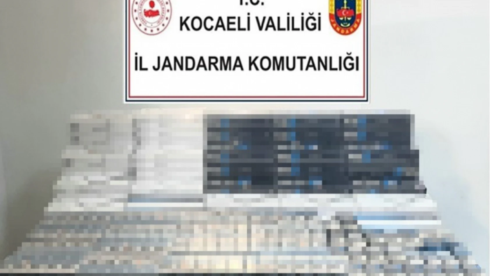 Kocaeli'de bin 280 paket kaçak sigara ele geçirildi