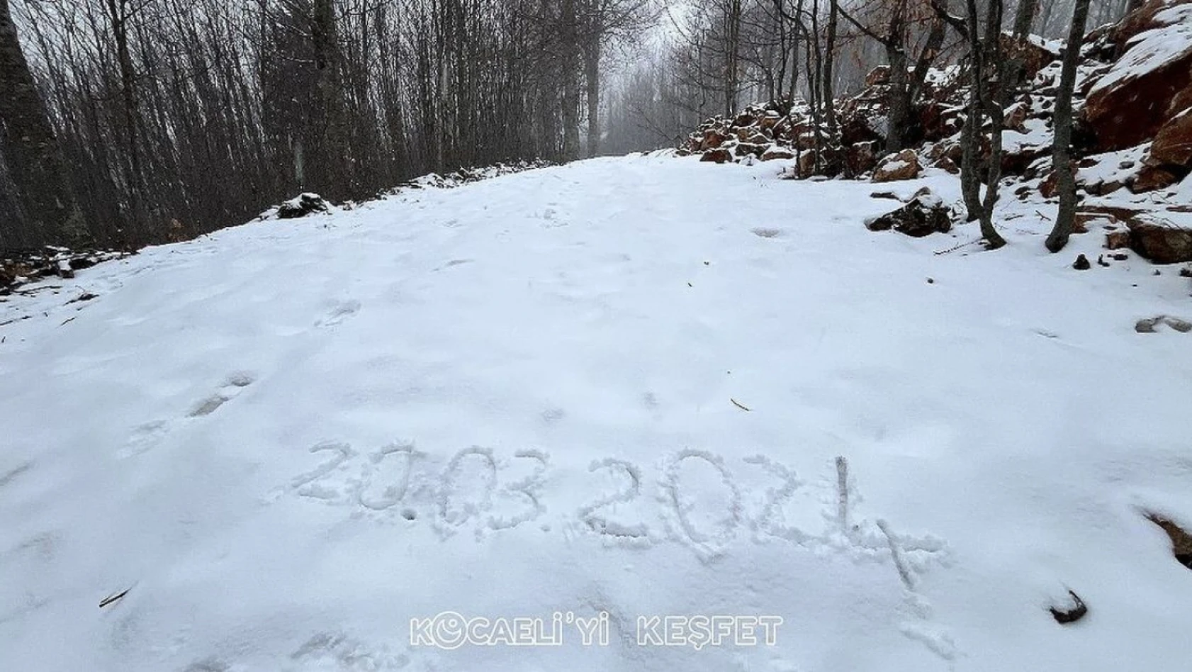 Kocaeli'nin yüksek kesimlerinde kar yağıyor