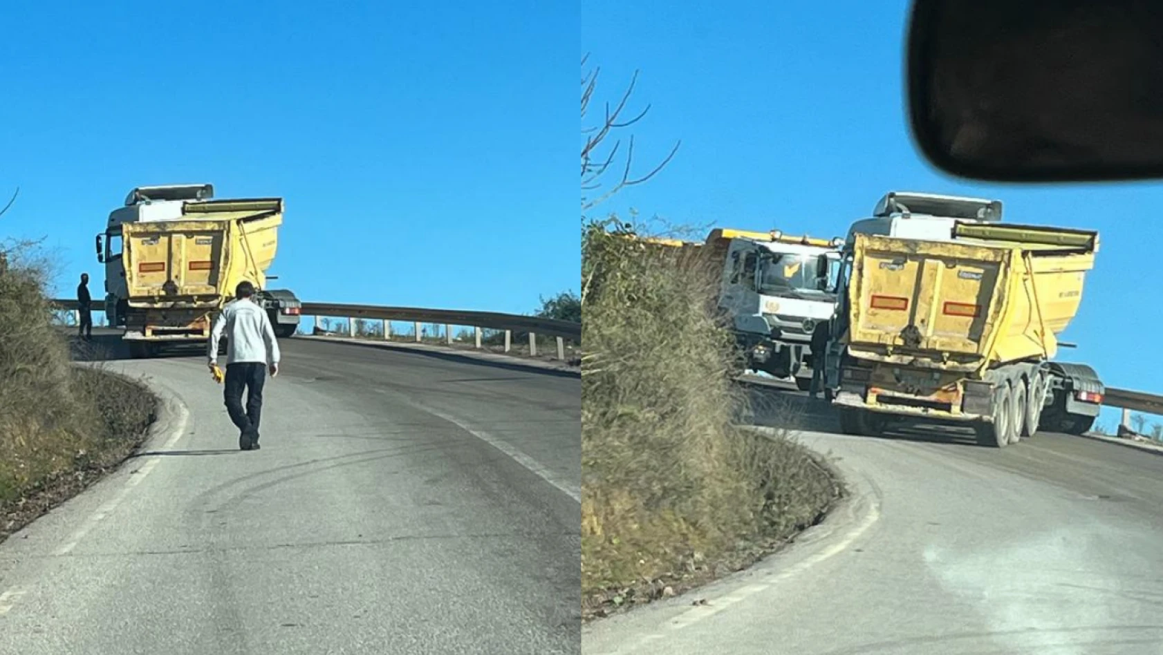 Sepetçi Köyü yolunda tır kazası
