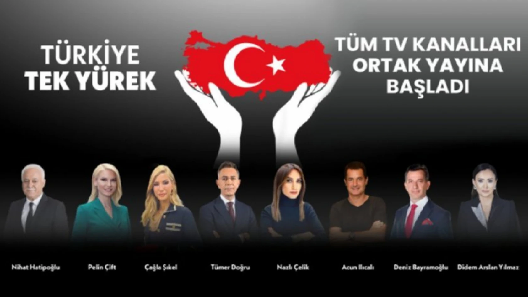 'Türkiye Tek Yürek' ortak yayınında bağış kampanyası ..