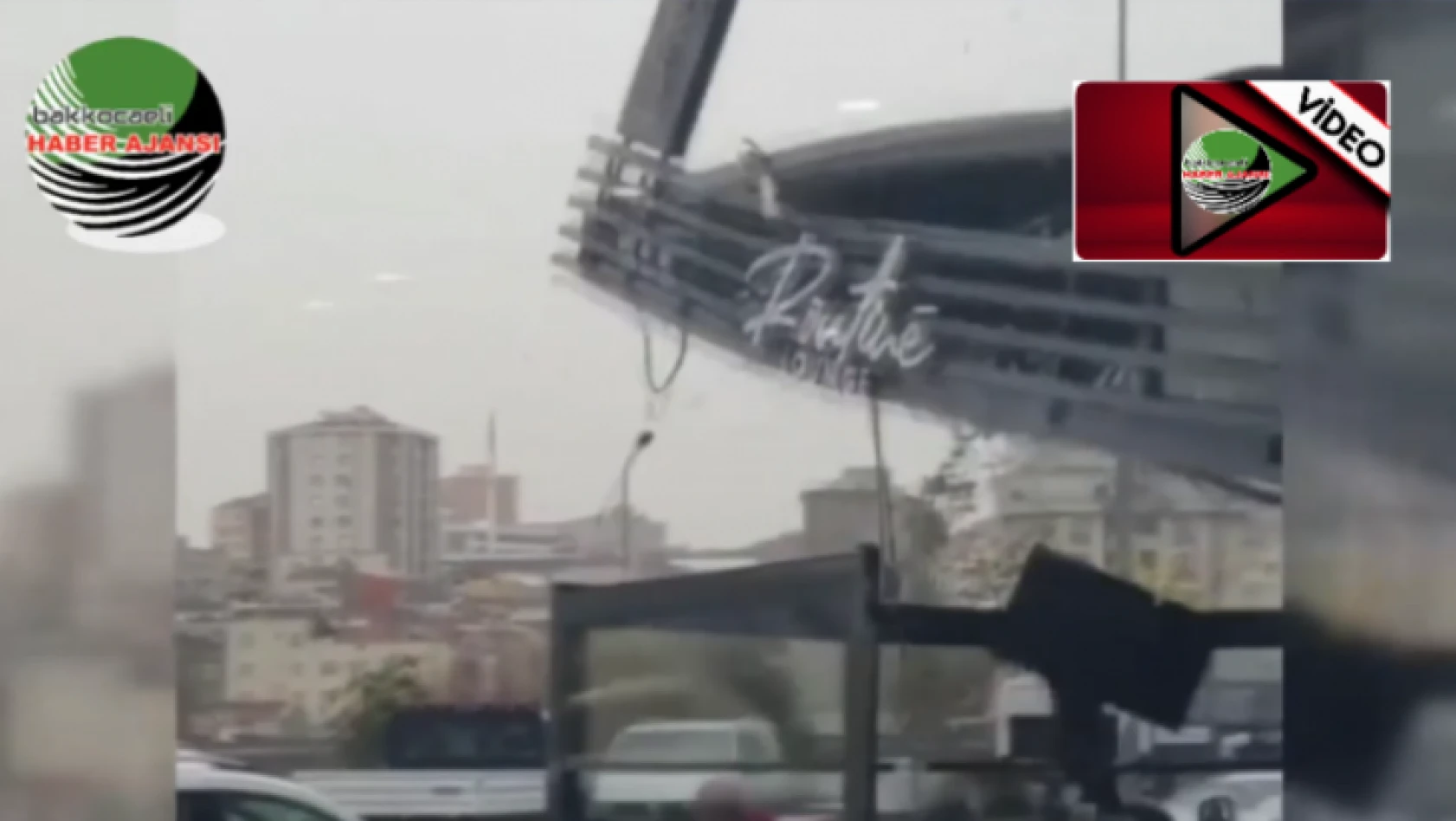 İstanbul Bağcılar'da Lodos cafe'nin çatısını böyle uçurdu