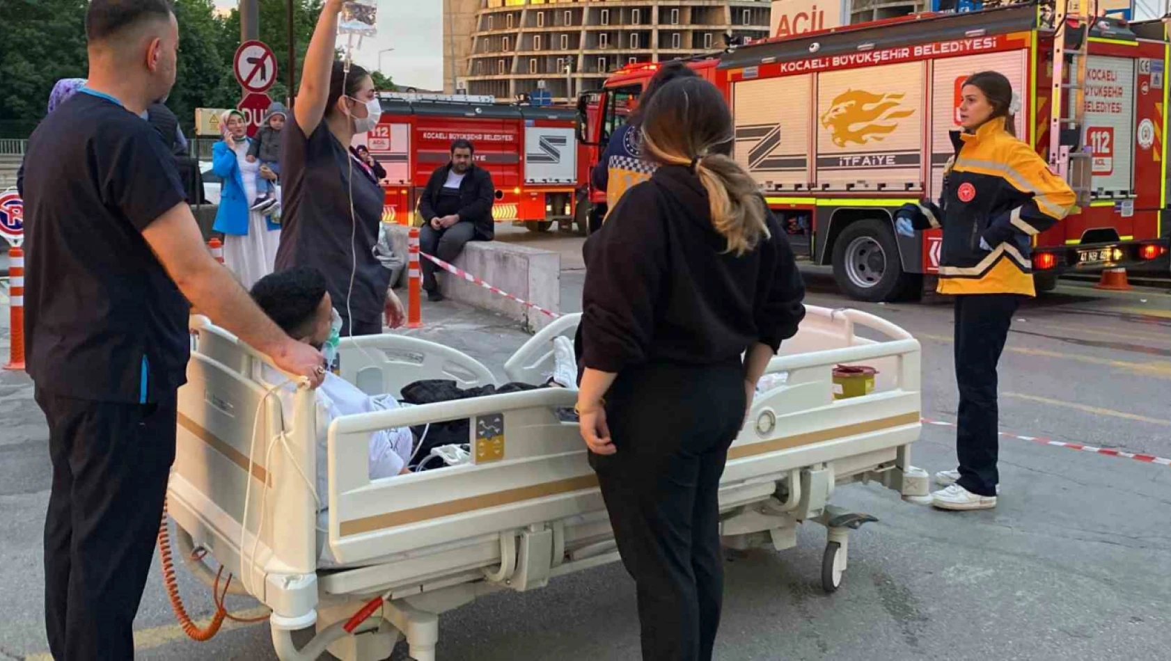 Kocaeli'de hastanede yangın: 5 hasta tahliye edildi