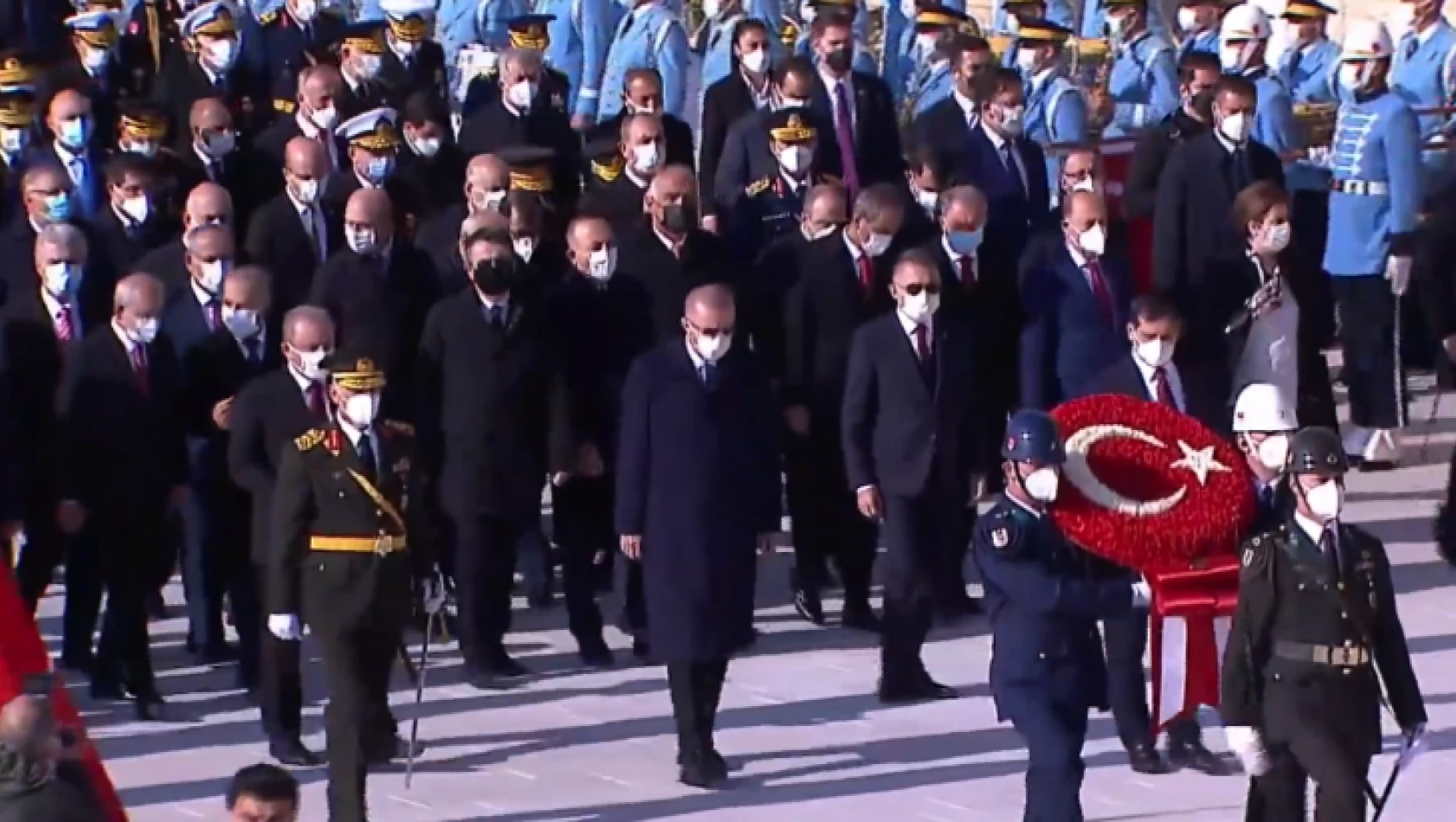 Cumhuriyet 98 Yaşında! Devlet Erkanı, Cumhurbaşkanı Erdoğan Başkanlığında Anıtkabir'de