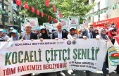Çiftçilerin korteji renkli görüntülere sahne oldu