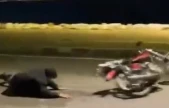 Motosiklet şovu kötü bitti