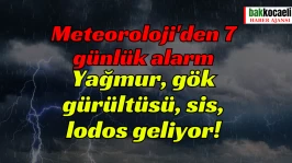 Meteoroloji'den 7 günlük alarm: Yağmur, gök gürültüsü, sis, lodos geliyor!