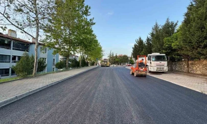 Serdar'da sıcak asfalt çalışması