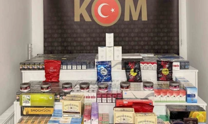 TEM'de durdurulan araçta kaçak tütün ve çay ele geçirildi
