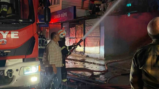 Alev alev yanan ev, ekipleri seferber etti
