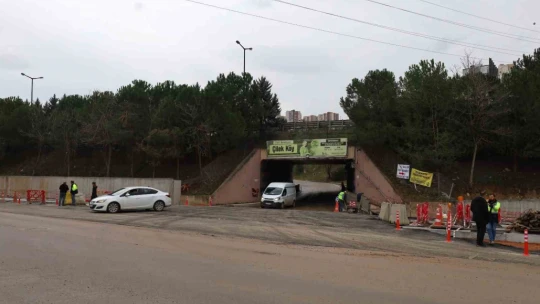 Alikahya'daki menfez yeniden trafiğe açıldı