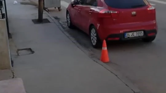 Altyapı çalışması sırasında doğal gaz borusu delindi