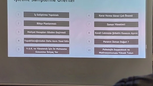 Serhat Duyar, KOVİAD'ta 'kriz döneminde işletme yönetimi' hakkında önemli bir konferans verdi