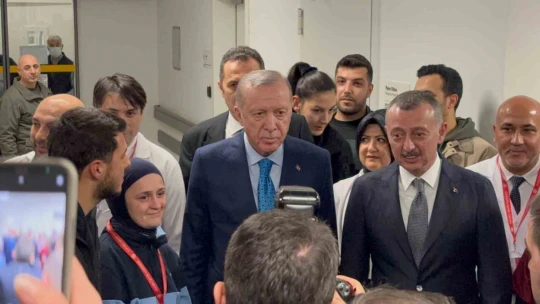 Cumhurbaşkanı Erdoğan, Kocaeli Şehir Hastanesi'ni ziyaret etti