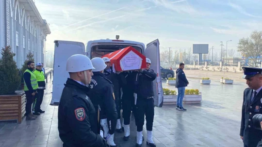 Hayatını kaybeden polis için tören düzenledi