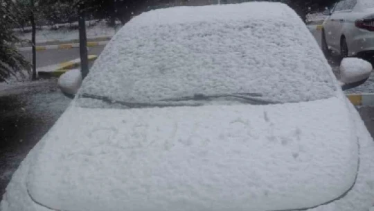 Kocaeli'ne beklenen kar geldi