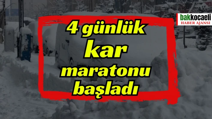 4 günlük kar maratonu başladı