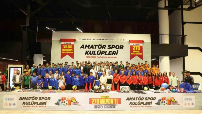 5 yılda 600 amatör spor kulübüne 270 milyon TL destek