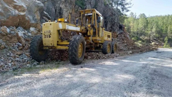 Alanya'da 9 mahalle yoluna yaz bakımı yapıldı