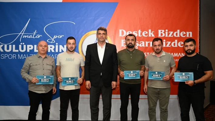 Amatör spor kulüplerine 1 milyon 500 bin TL destek