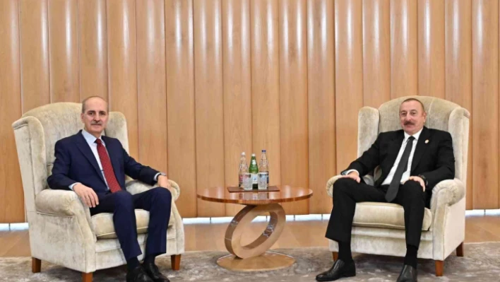 Azerbaycan Cumhurbaşkanı Aliyev, AK Parti Genel Başkanvekili Kurtulmuş'u kabul etti