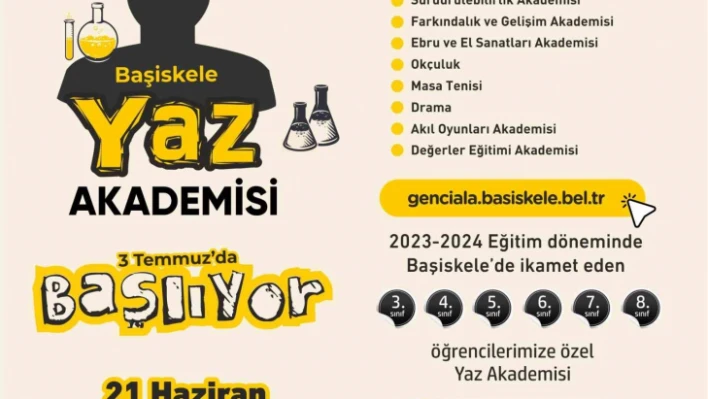 Başiskele Yaz Akademisi kayıtları başladı