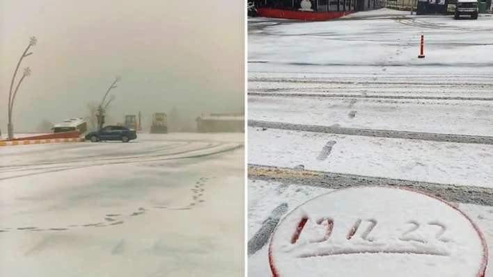 Beklenen kar geldi ! Kartepe'de yağış başladı