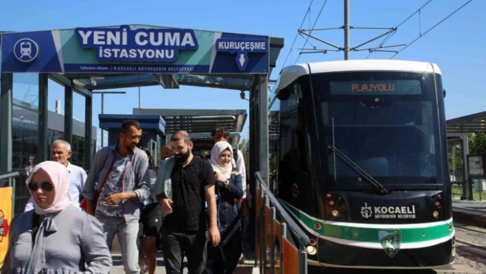 Bir günde 56 bin yolcu tramvaya bindi, tüm zamanların rekoru kırıldı