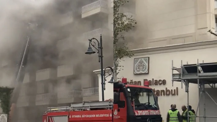 Çırağan Sarayı'ndaki yangın kontrol altına alındı
