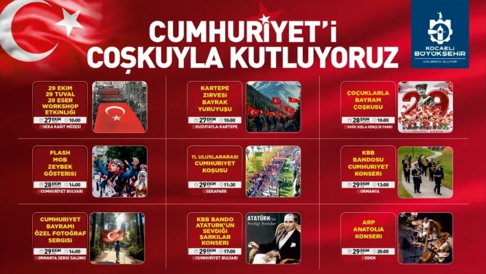 Cumhuriyet'in 101. yılı doya doya kutlanacak