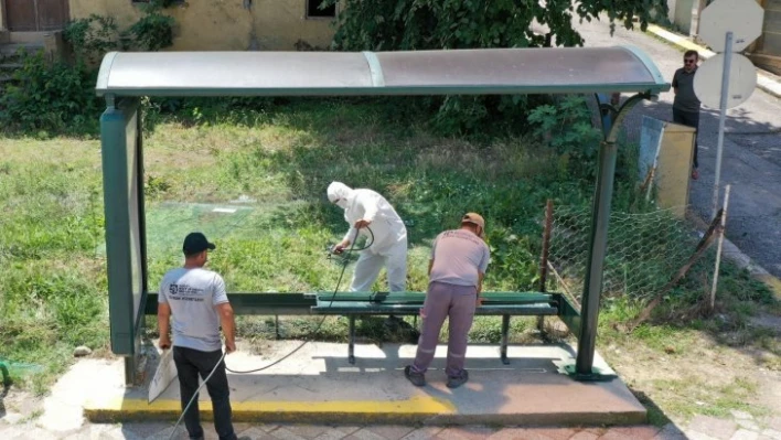 Durak sayısı artıyor, eski duraklar bakım ve onarımdan geçiyor