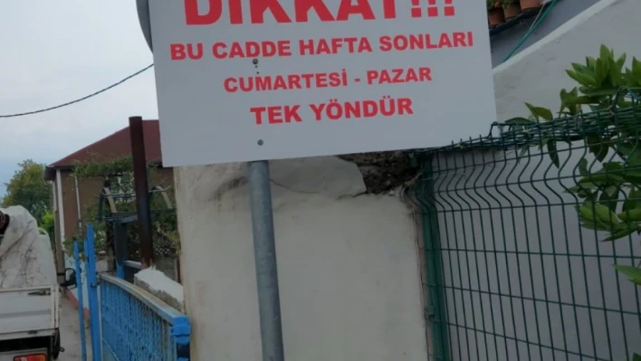 Eşme Mahallesi'ne yeni trafik düzenlemesi