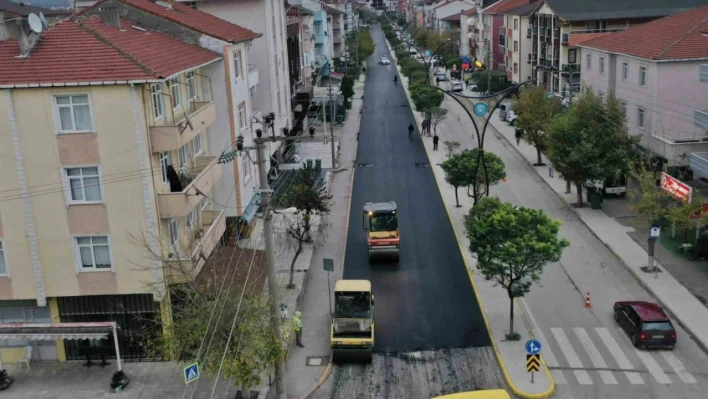 Hamit Kaplan Caddesi'ne 2 bin ton asfalt