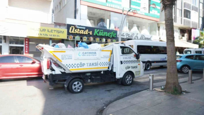 İşlek cadde ve dar sokaklarda çöp taksi hizmet veriyor