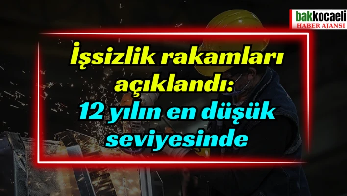 İşsizlik rakamları açıklandı: 12 yılın en düşük seviyesinde