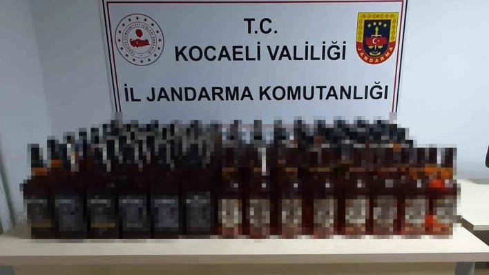 Kaçak içkiye jandarma engeli