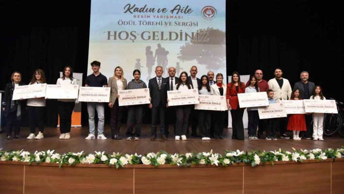 Kadın ve Aile Resim Yarışması'nda ödüller sahiplerini buldu