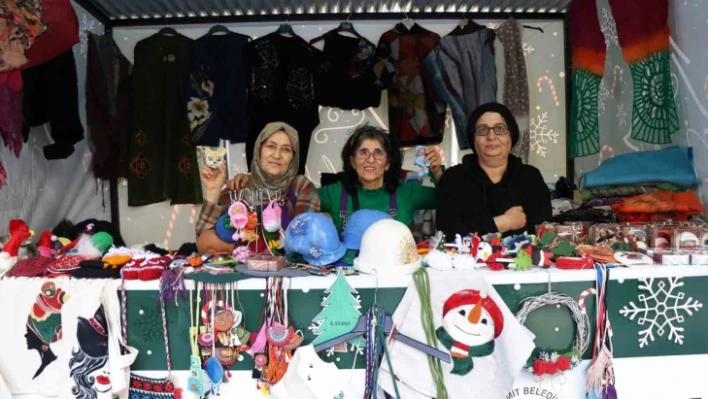 Kadınların el emeği ürünleri stantlarda yerini aldı