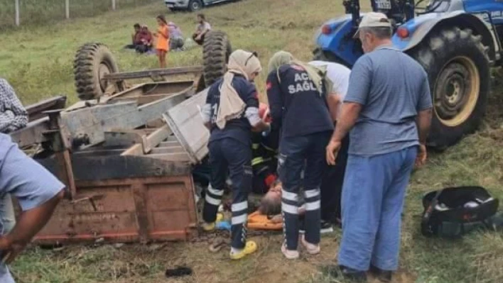 Kandıra'da feci traktör kazası : 1 ölü 2 yaralı