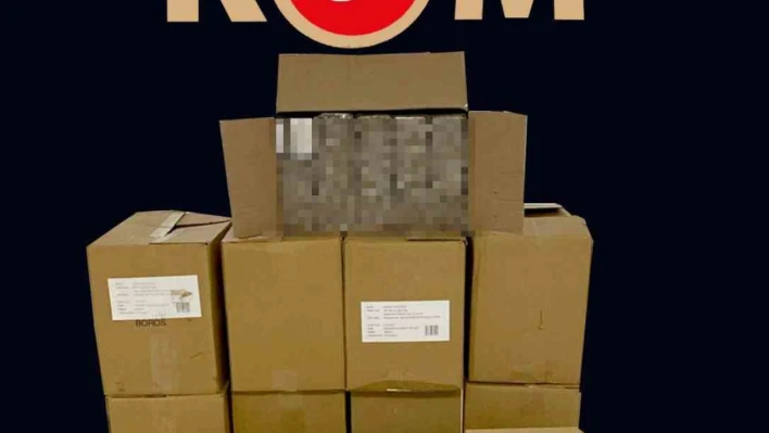 Kocaeli'de 150 bin adet doldurulmuş makaron ele geçirildi