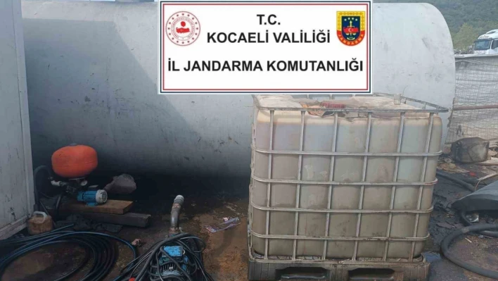 Kocaeli'de 25 bin litre kaçak akaryakıt ele geçirildi