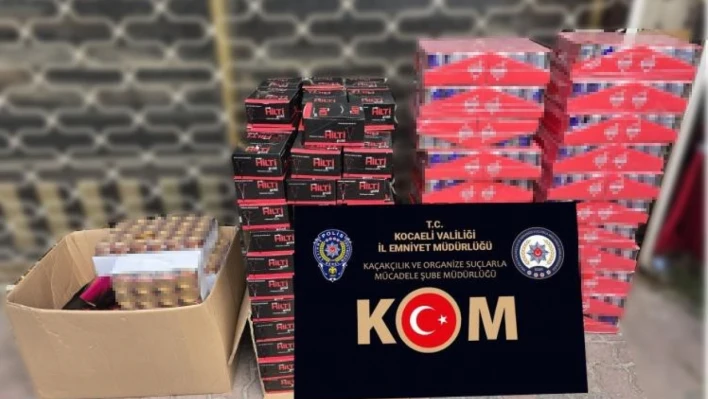 Kocaeli'de 940 paket gümrük kaçağı sigara ele geçirildi