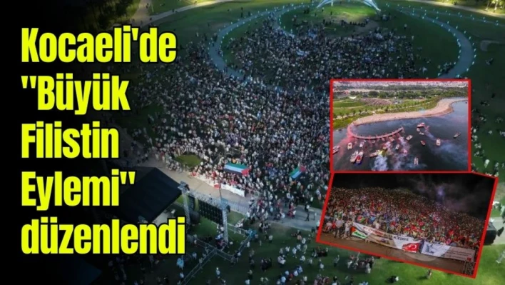 Kocaeli'de 'Büyük Filistin Eylemi' düzenlendi