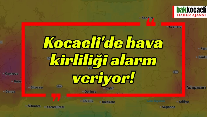 Kocaeli'de hava kirliliği alarm veriyor!