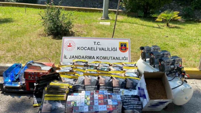 Kocaeli'de operasyon: 11 bin 680 bandrolsüz makaron ele geçirildi